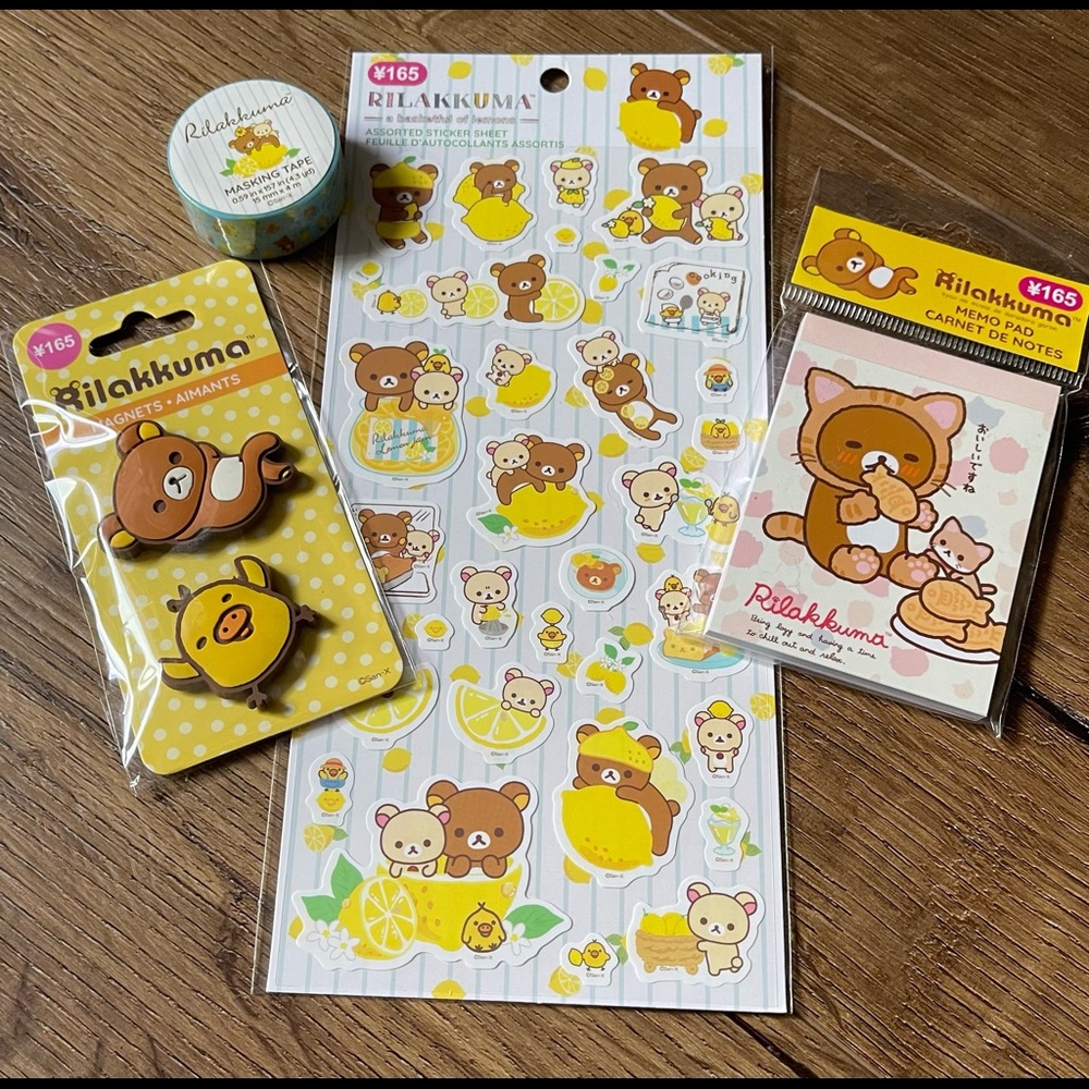 🐻🐻RILAKKUMA-NWT Fun Office Bundle🐻🐻